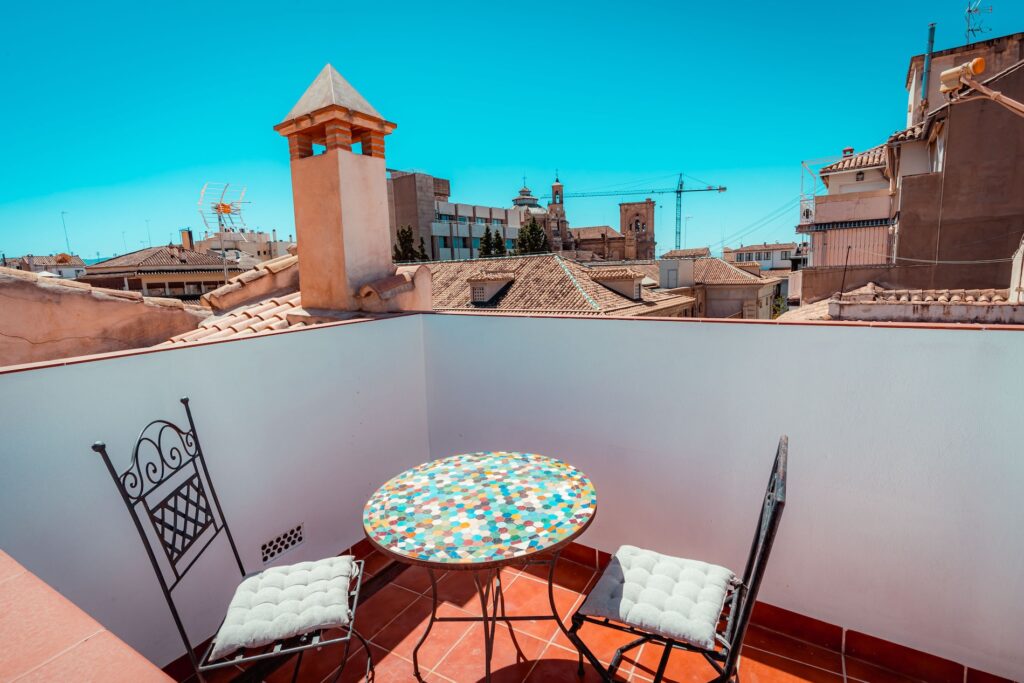 Terraza del Apartamento Turístico Quality Homes Elvira en Granada