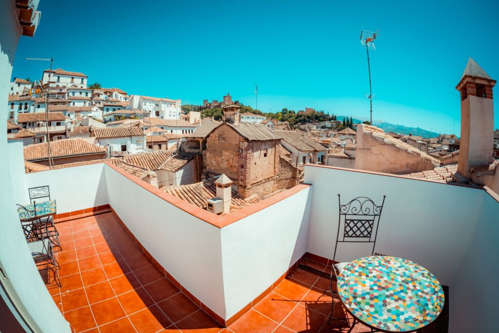 Terraza del Apartamento Turístico Quality Homes Elvira en Granada