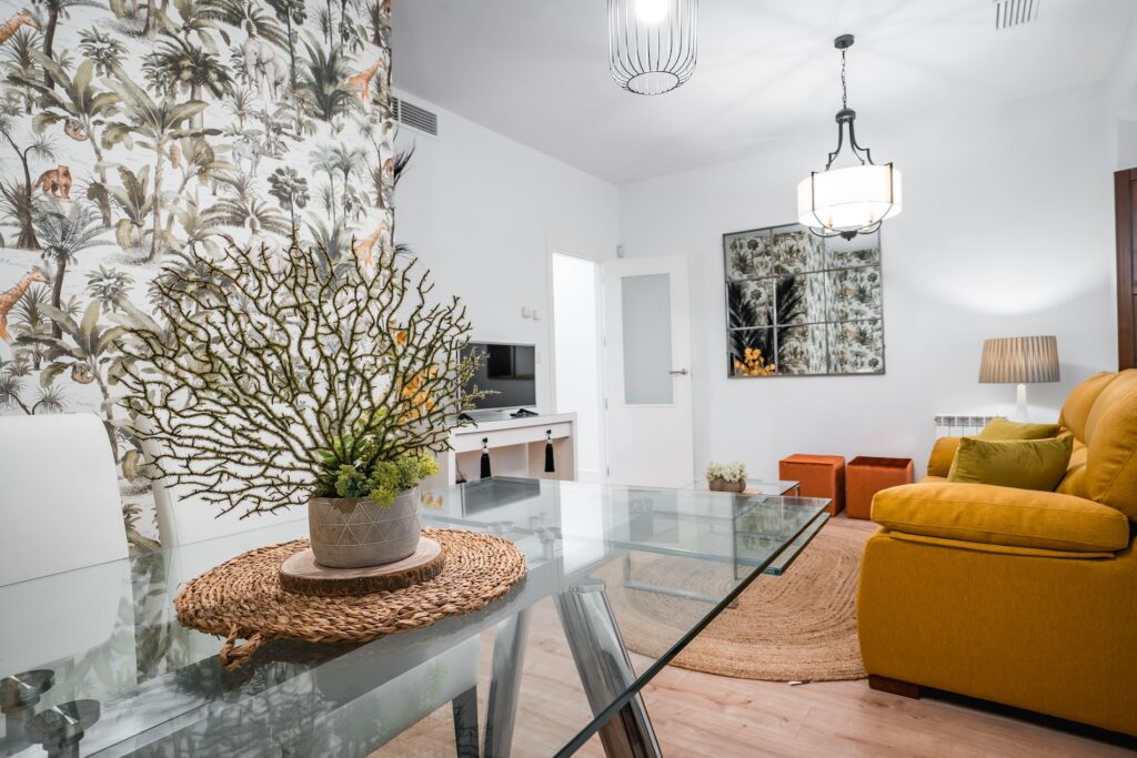 Salón del Apartamento Turístico Quality Homes Plaza de la Trinidad en Granada