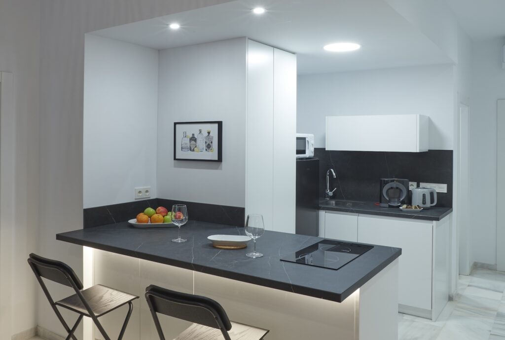Cocina del Apartamento Turístico Quality Homes Reyes Católicos en Granada