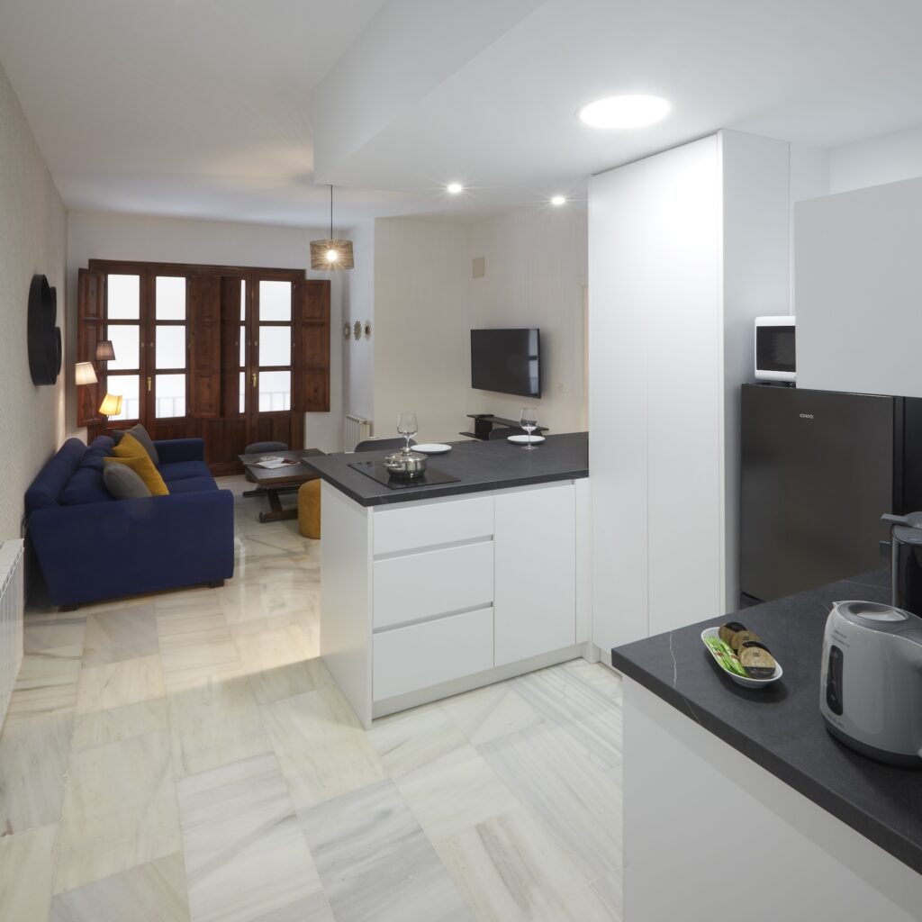 Salón del Apartamento Turístico Quality Homes Reyes Católicos en Granada