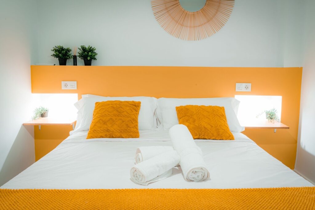 Dormitorio del Apartamento Turístico Quality Homes La Casa de los Colores en Granada