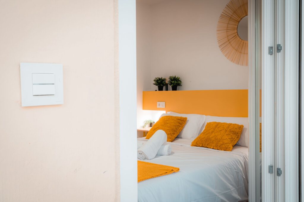 Dormitorio del Apartamento Turístico Quality Homes La Casa de los Colores en Granada