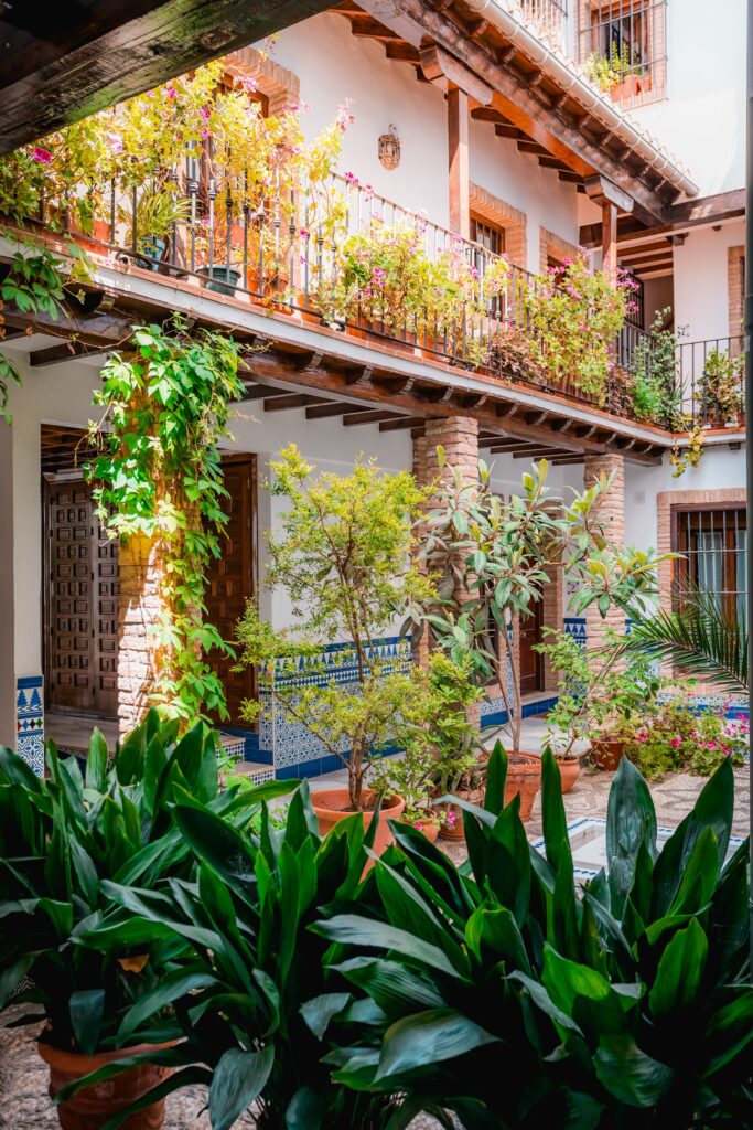 Patio del Apartamento Turístico Quality Homes Caldelería Vieja en Granada
