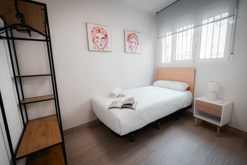 Dormitorio del Apartamento Turístico Quality Homes Hornillo de la Cartuja en Granada