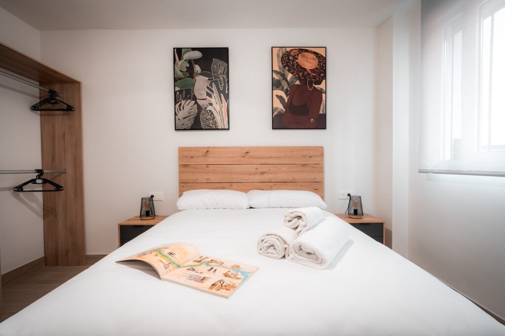 Dormitorio del Apartamento Turístico Quality Homes Hornillo de la Cartuja en Granada