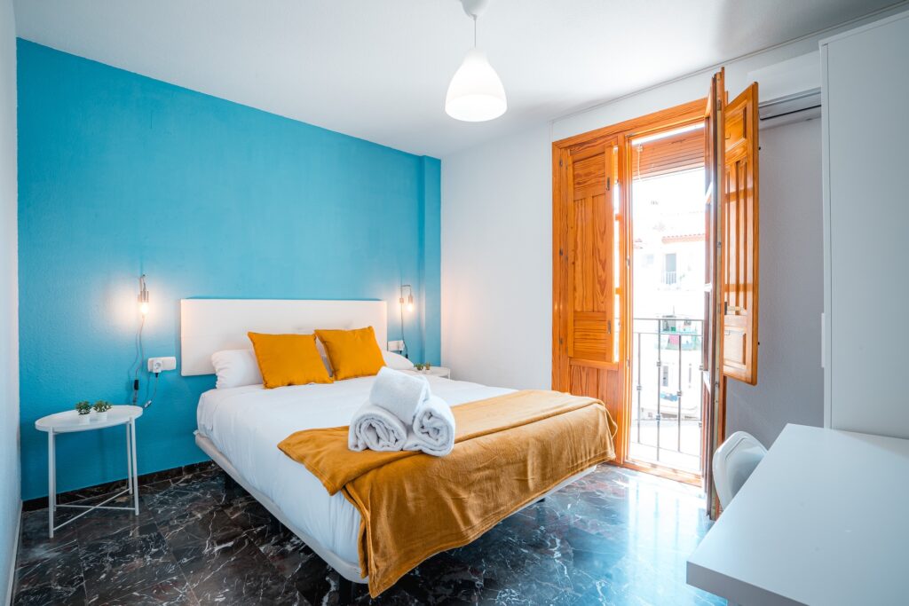 Dormitorio de Apartamento Turístico Quality Homes San Isidro en Granada